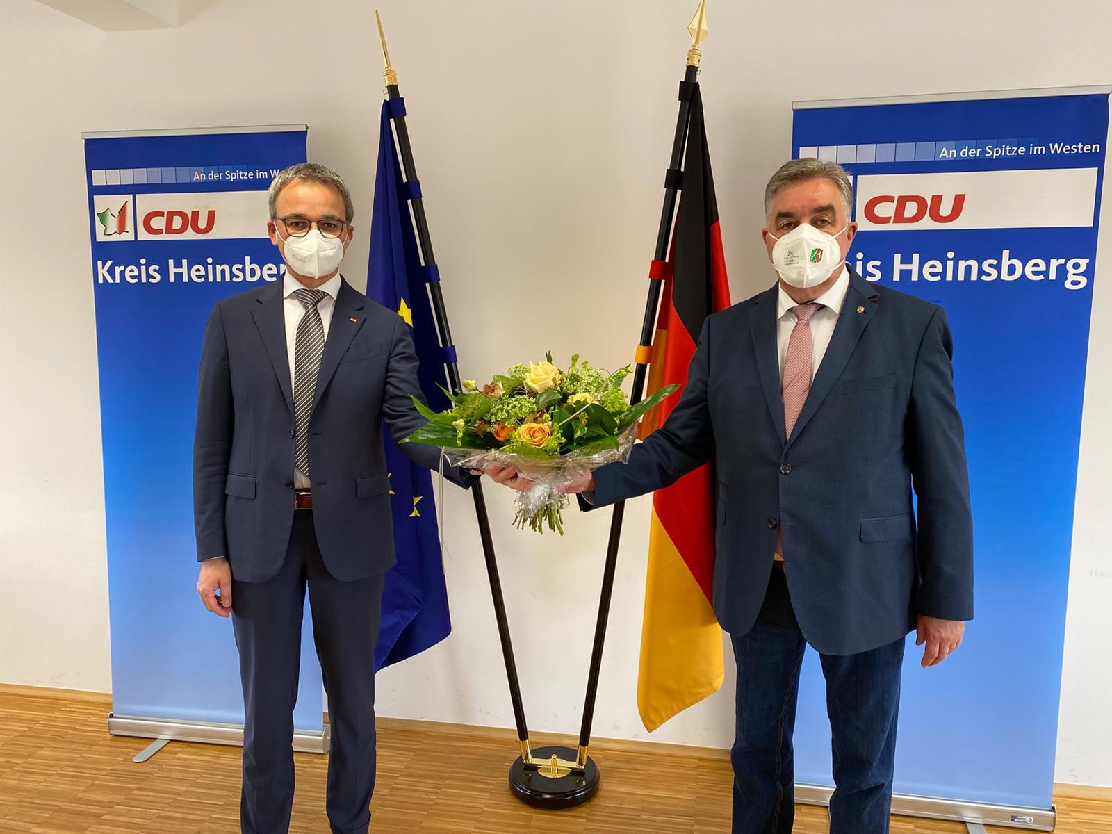 Bundestagskandidat Wilfried Oellers MdB mit dem Kreisvorsitzenden Bernd Krückel MdL